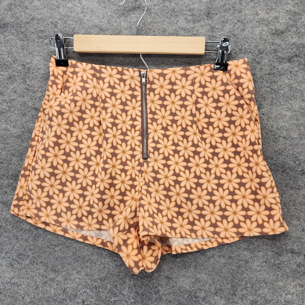 Altard State Shorts Womens Small Hot Pants Brown Floral